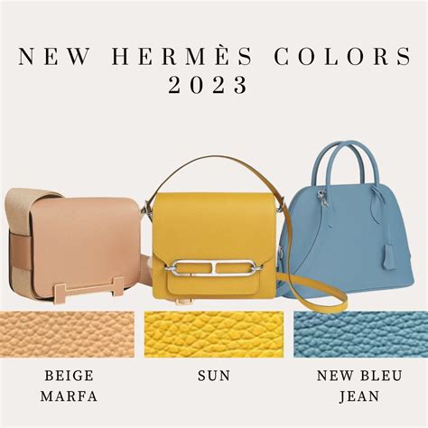 hermes new colors 2024|Hermes handbags for sale.